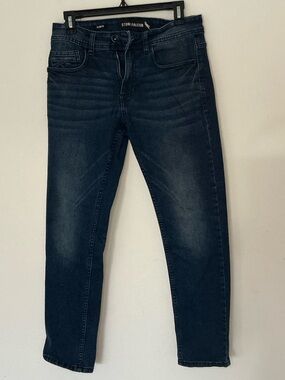 Stone Falcon Slim Fit Jeans 30x30 Dark Wash Stretch Denim